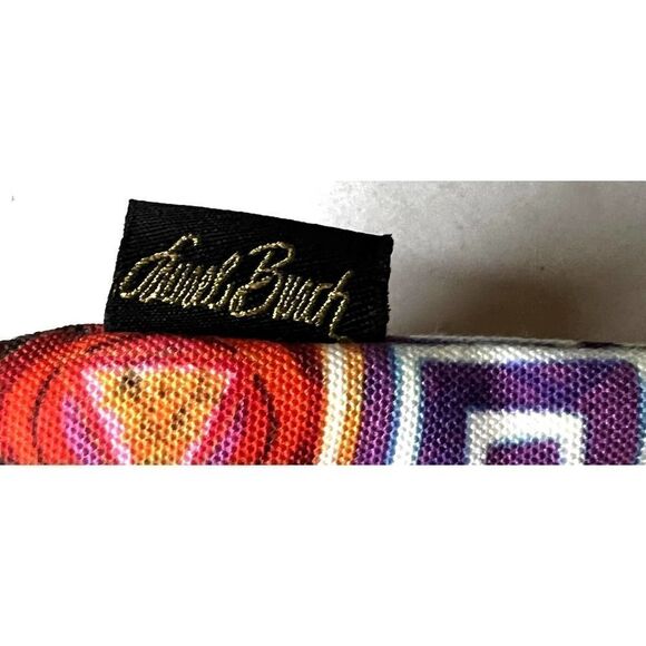 Laurel Burch Colorful Geometric 9x5 Cosmetic Bag - Picture 2 of 4